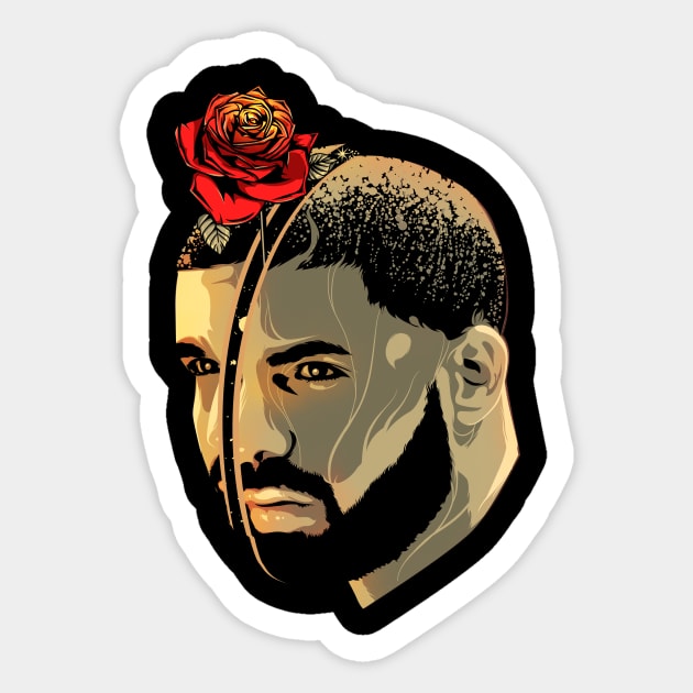 Drake Sticker by Heymoonly